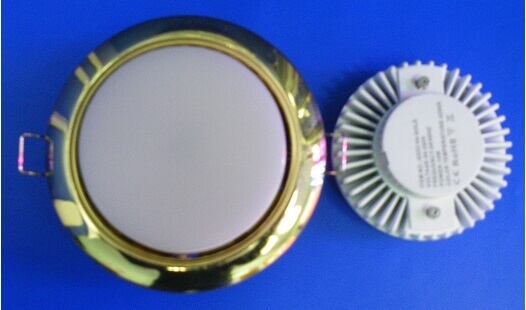 Встраиваемый светильник светодиодный GX53-10W Gold